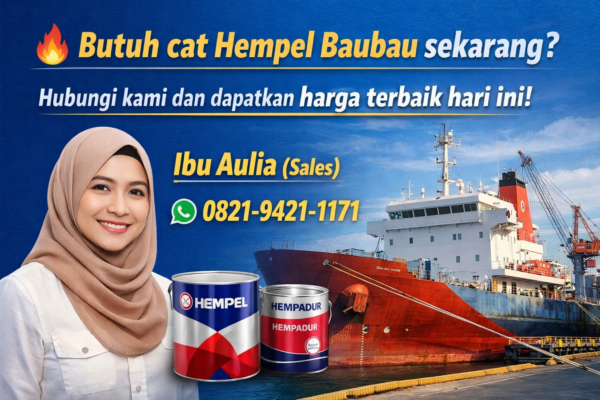 Toko Distributor cat hempel bau maridaeng. Agen dan supplier cat kapal di baubau